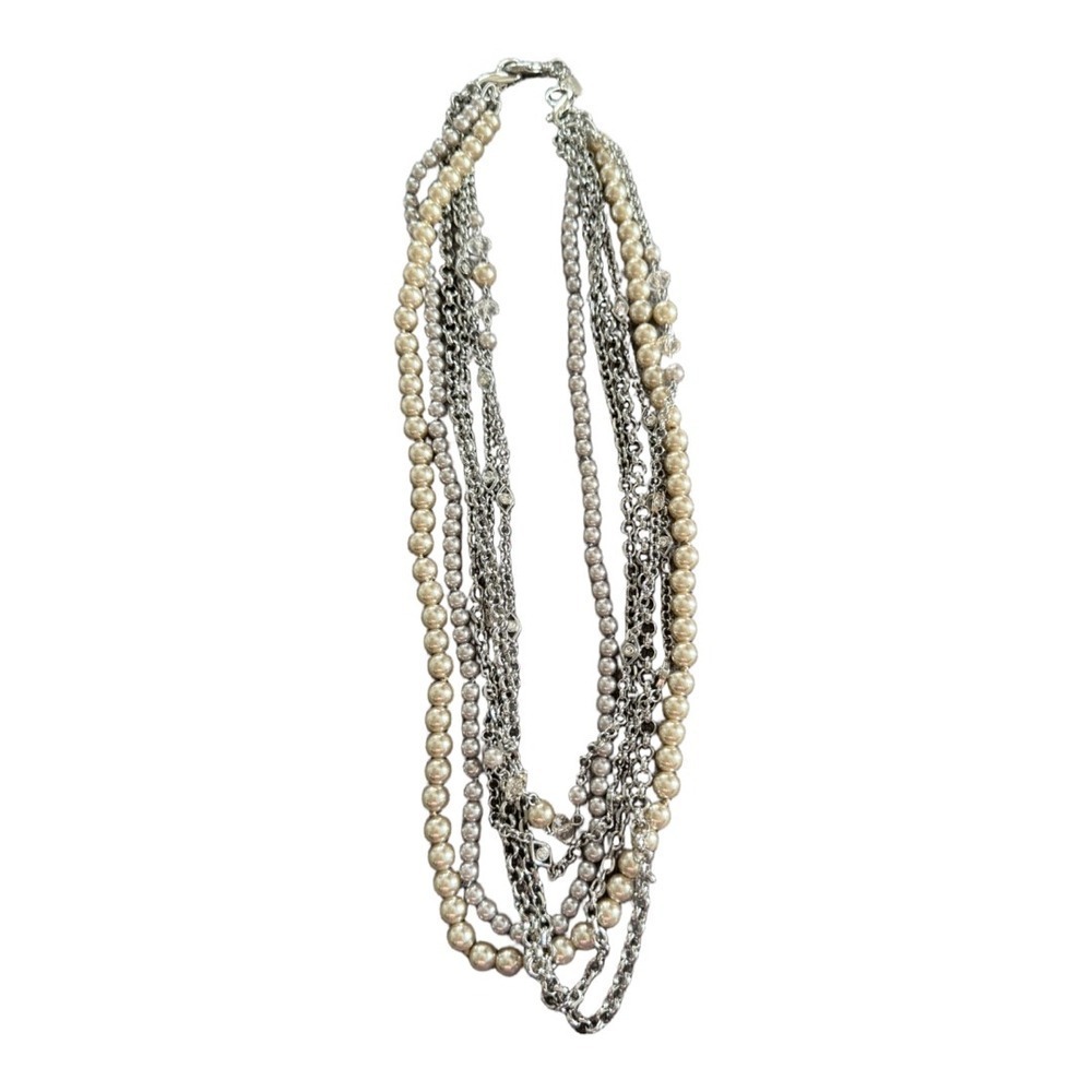 Lia Sophia Juliet by Jody 6-Strands Detectable Crystal & Resin Beads Necklace
